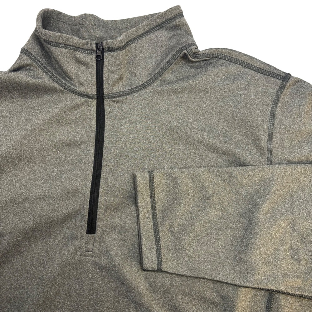 The North Face Mens XL Quarter Zip Pullover Heather Gray Performance Shirt